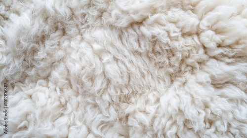 White Woolen Fabric Background: Fluffy and Soft Texture