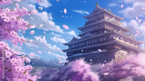 anime background of outdoor landscape , nice for wallpaper