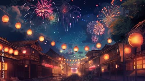 anime background of outdoor landscape , nice for wallpaper