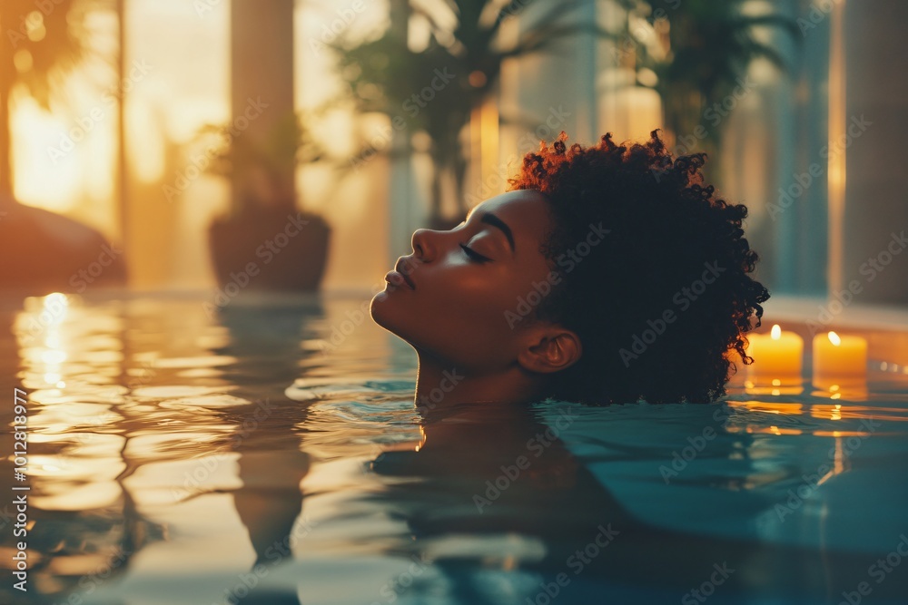 Serene Moment in a Tranquil Spa Environment Serene Moment in a Tranquil Spa Environment