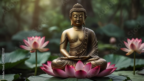 buddha statue in the garden