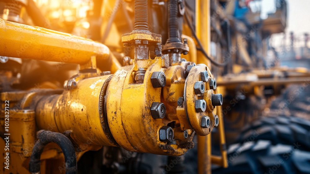 hydraulic valve and pipe system in agricultural equipment, showcasing the integration of technology in farming. This image symbolizes efficiency, innovation, and the modernization of agriculture hydraulic valve and pipe system in agricultural equipment, showcasing the integration of technology in farming. This image symbolizes efficiency, innovation, and the modernization of agriculture