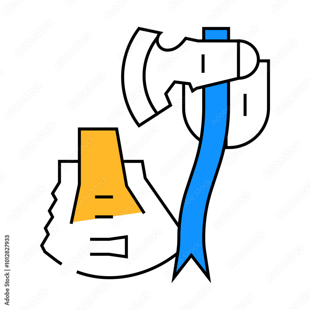 shovel or multi tool ax line icon vector. shovel or multi tool ax sign. isolated symbol illustration shovel or multi tool ax line icon vector. shovel or multi tool ax sign. isolated symbol illustration