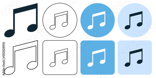 beam notes music key note vector pictogram sign icon symbol ui and ux design, glyphs and stroke line	