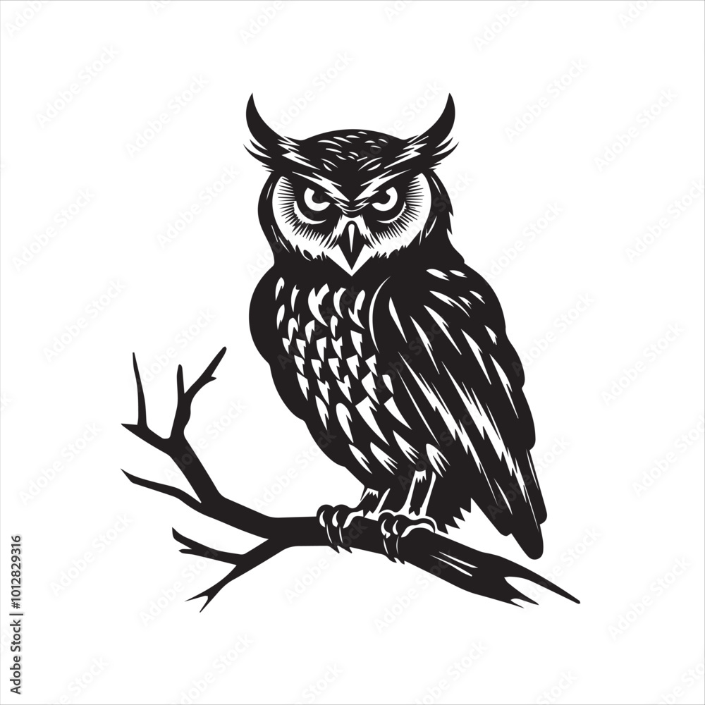 Obraz premium owl vector illustration