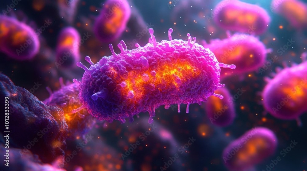 Detailed Microscopic View of Bacteria for Scientific Research and Analysis Detailed Microscopic View of Bacteria for Scientific Research and Analysis