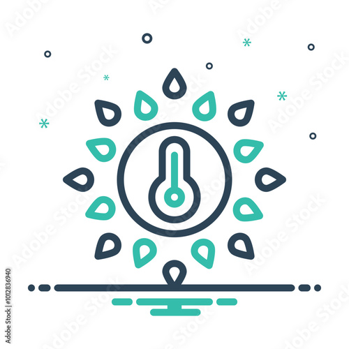 Mix icon for hot sun