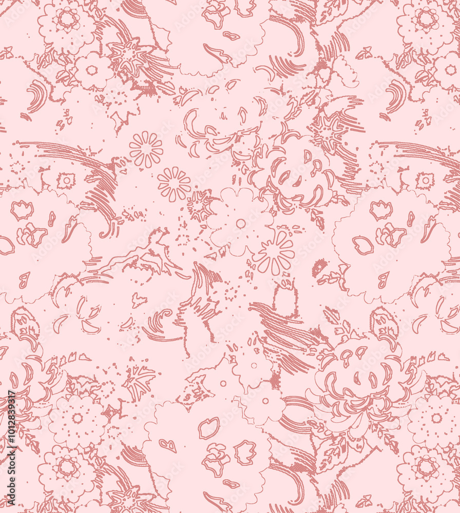 Obraz premium seamless pattern with flowers