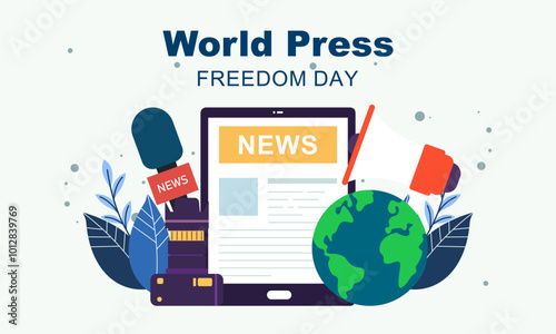 World press freedom day background