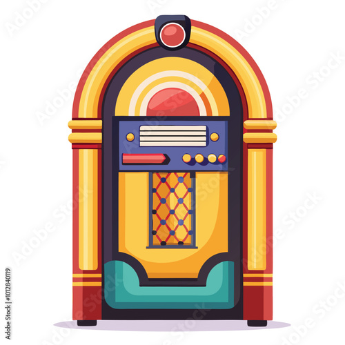 Juke box vector illustration