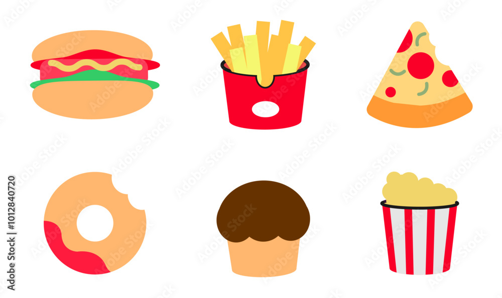 junk food, fast food icon junk food, fast food icon