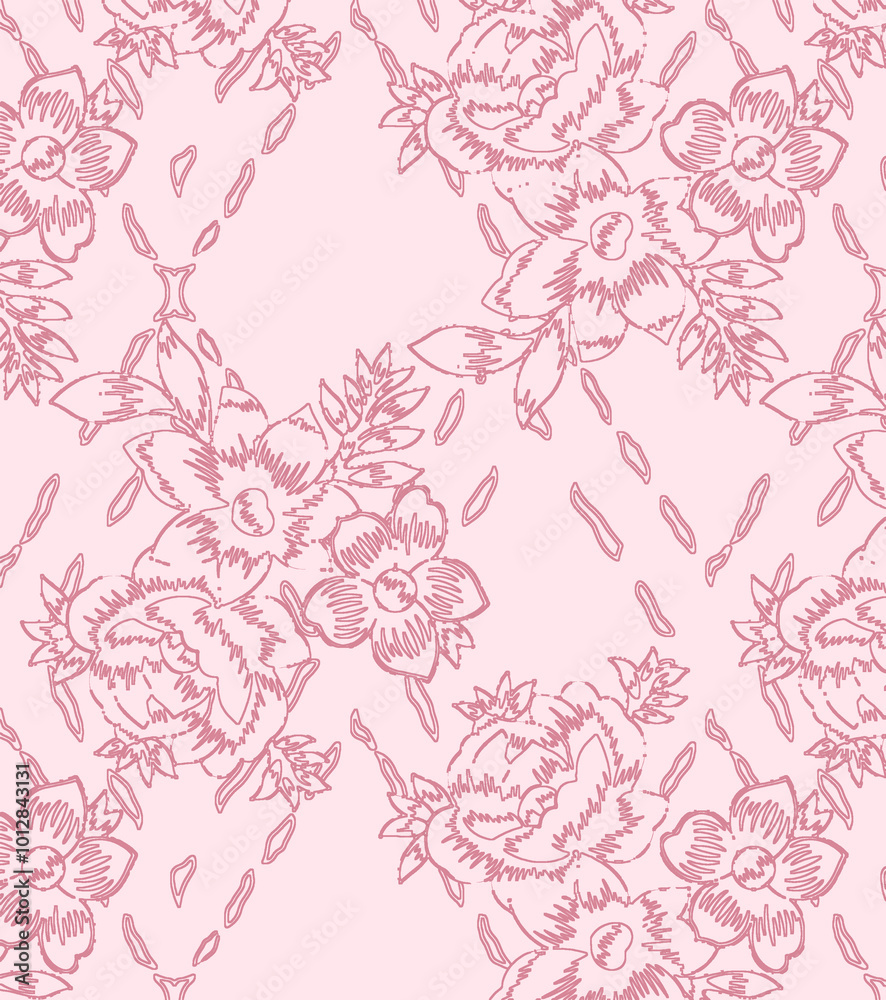 seamless pattern with roses seamless pattern with roses