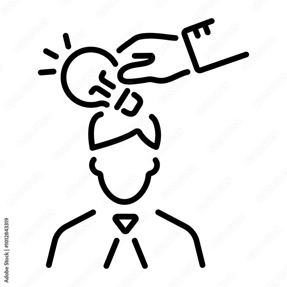Job knowledge icon in outline style Job knowledge icon in outline style