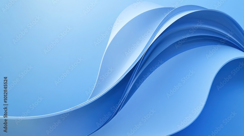 Obraz premium Abstract Blue Waves