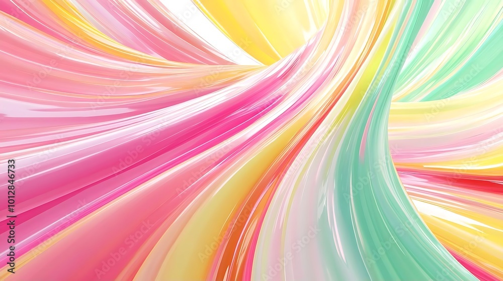 Fototapeta premium Abstract Colorful Swirling Lines Background