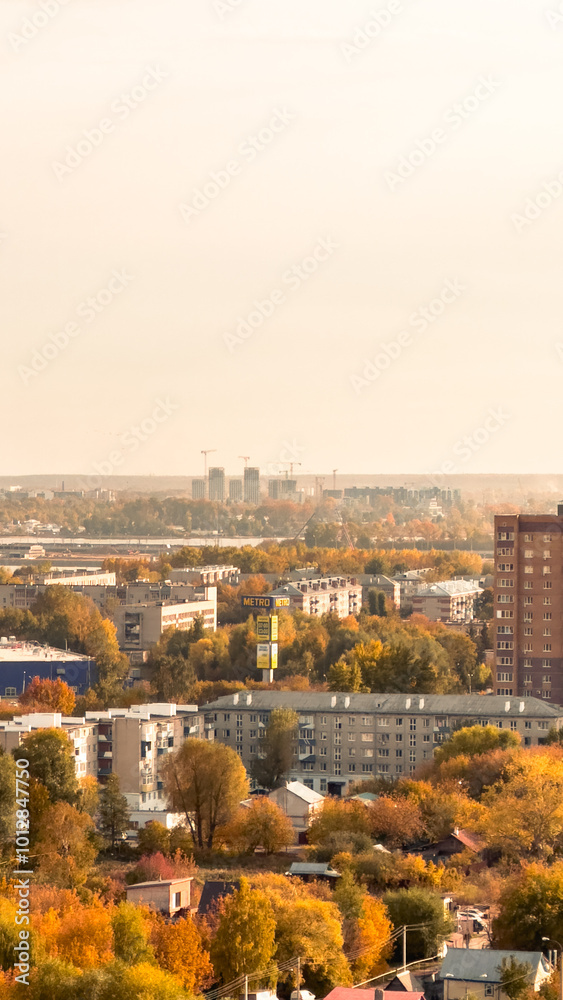 Obraz premium view from the top of the city