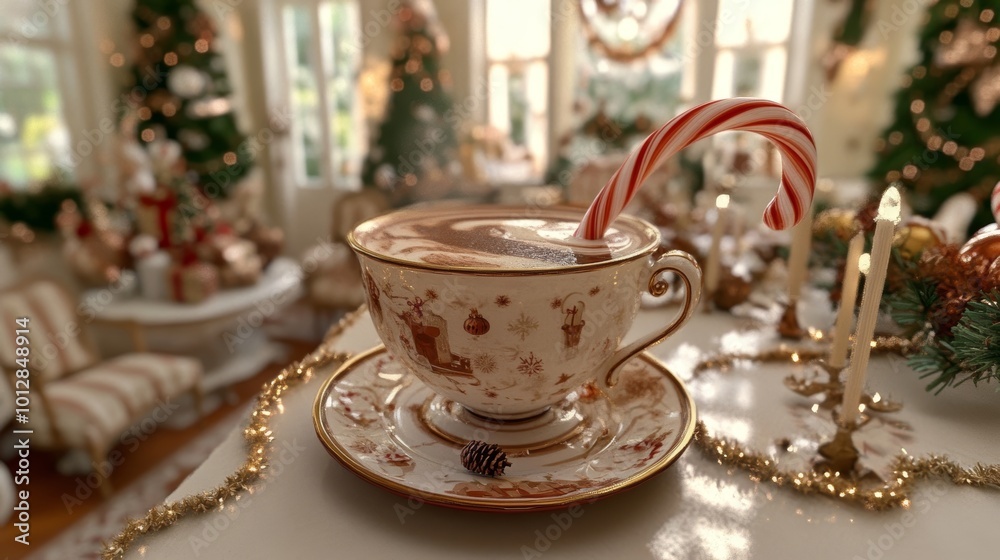 Indulge in Festive Hot Chocolate: A Cozy Holiday Drink with Candy Cane Delight Indulge in Festive Hot Chocolate: A Cozy Holiday Drink with Candy Cane Delight
