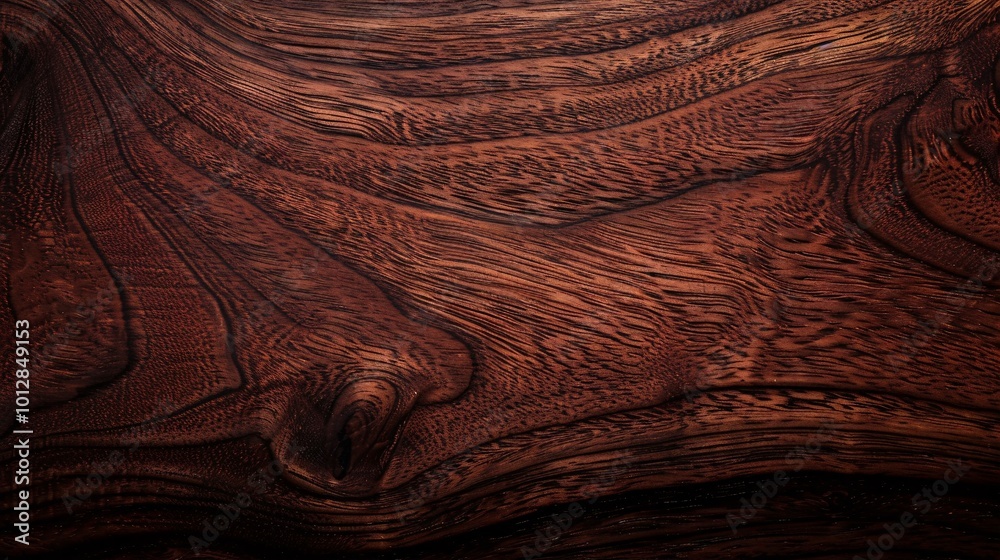 Naklejka premium Dark mahogany background with wood texture.