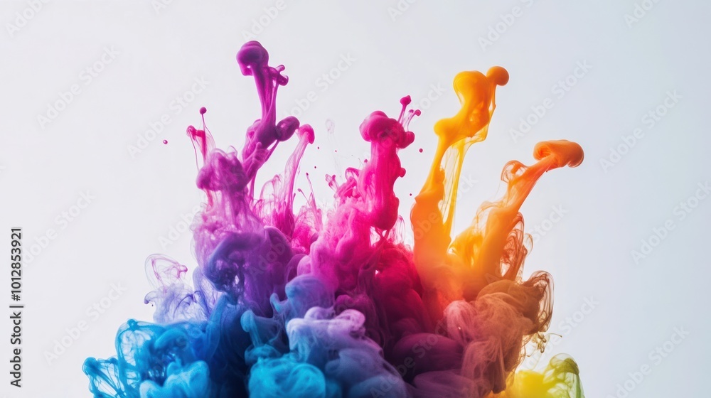 Obraz premium Abstract Colorful Ink in Water