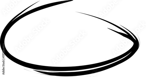 Encircle vector illustration. Hand drawn circle vector.  Circle mark. Highlight circle