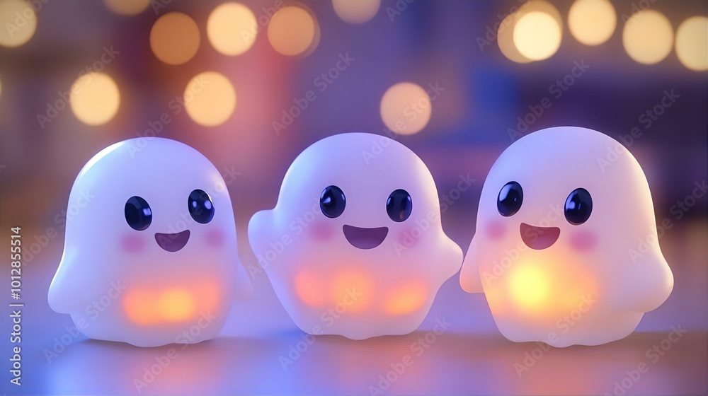 Cute Halloween Ghost Playing with Pumpkin in a Whimsical Scene, autumn, Halloween decoration, adorable, ghost and pumpkin, fun, Cute Halloween Ghost Playing with Pumpkin in a Whimsical Scene, autumn, Halloween decoration, adorable, ghost and pumpkin, fun,