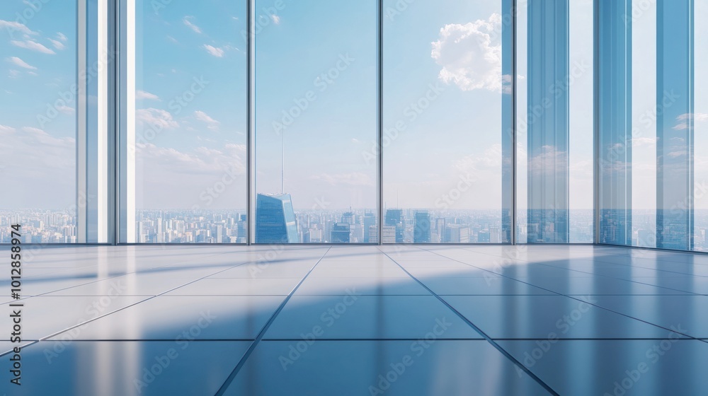 Modern Office with City View Modern Office with City View