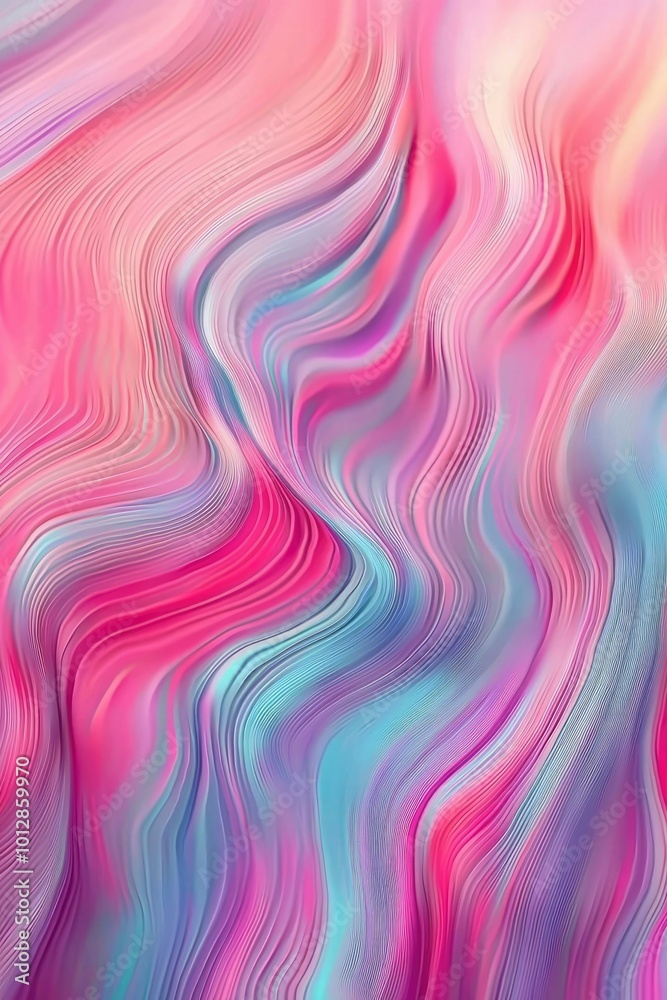 Abstract Wavy Pattern with Pink, Purple, and Blue Hues Abstract Wavy Pattern with Pink, Purple, and Blue Hues