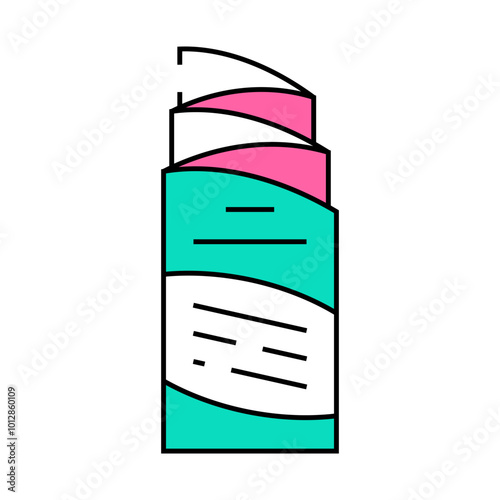 non-standard booklet line icon vector. non-standard booklet sign. isolated symbol illustration