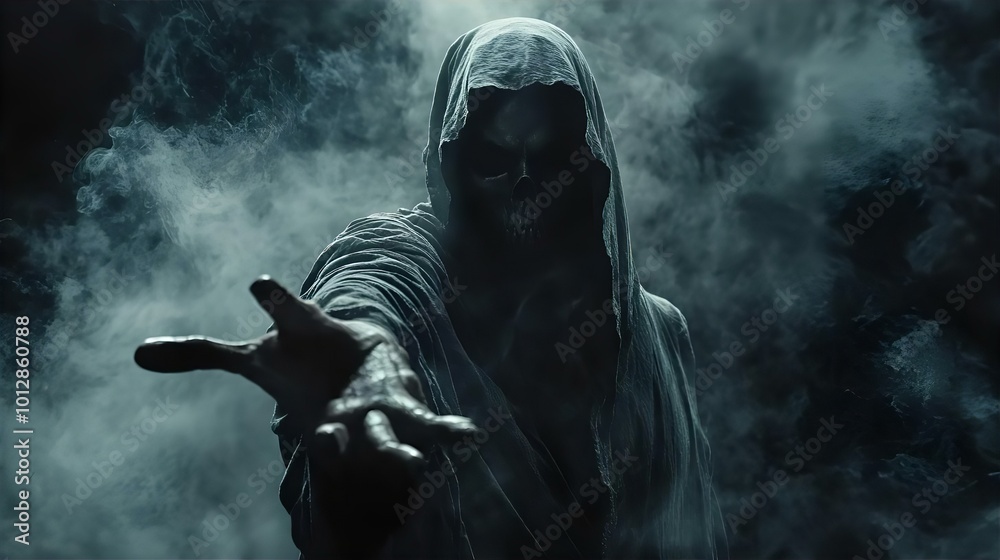 A woman in a dark cemetery surrounded by smoke and fire, dressed in gothic fashion, embodies a scary Halloween zombie amidst the danger and fantasy of the night A woman in a dark cemetery surrounded by smoke and fire, dressed in gothic fashion, embodies a scary Halloween zombie amidst the danger and fantasy of the night