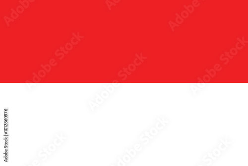 Free Download Flag of Indonesia in official color. Indonesian national flag vector illustration. - GFXLoad