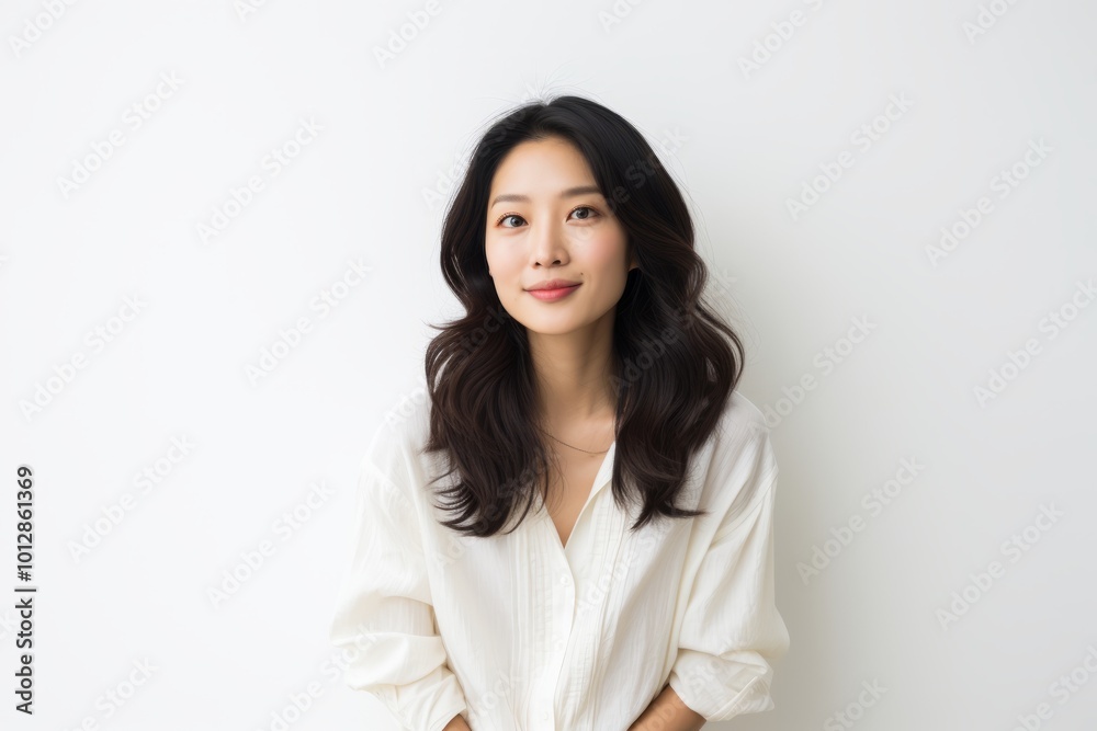 Portrait of beautiful young asian woman with clean fresh skin. Portrait of beautiful young asian woman with clean fresh skin.