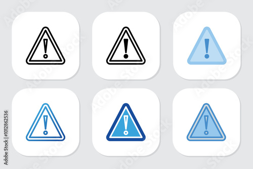 Free Download Attention icons with various design styles - GFXLoad