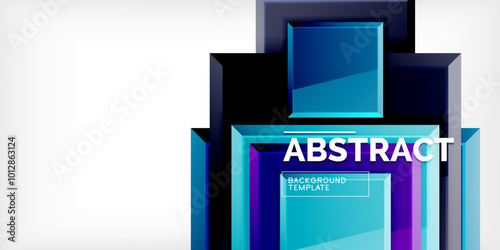 Wallpaper Mural Shiny glossy metallic or plastic square design background. Vector Illustration For Wallpaper, Banner, Background, Card, Book Illustration, landing page Torontodigital.ca