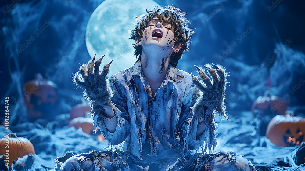 Teenage Boy with Olive Skin in Style