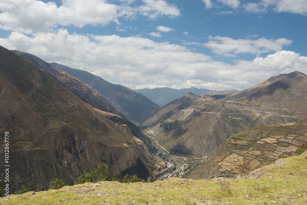 Fototapeta premium Peru la Cima Pass , La Oroya , Santa Rosa de Ocopa Monastery , Huancayo 