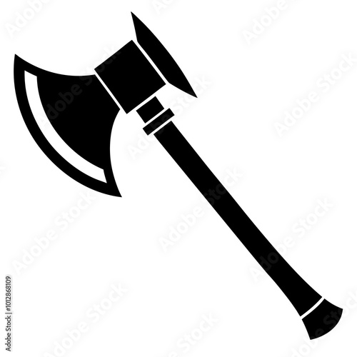 Axe Silhouette vector illustration