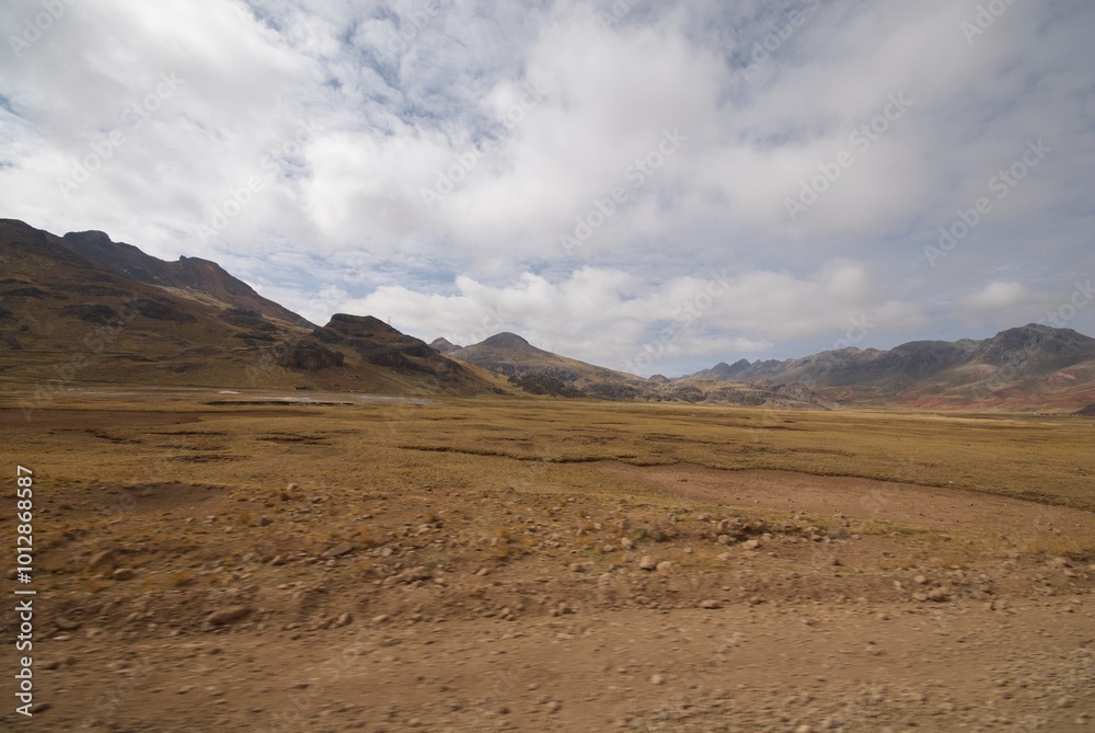 Fototapeta premium Peru la Cima Pass , La Oroya , Santa Rosa de Ocopa Monastery , Huancayo 