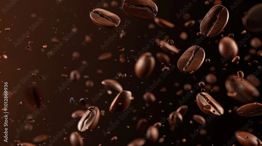 Coffee Beans Falling Coffee Beans Falling
