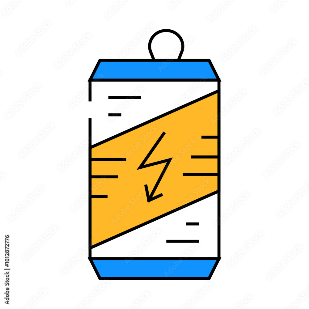 energy drink line icon vector. energy drink sign. isolated symbol illustration energy drink line icon vector. energy drink sign. isolated symbol illustration