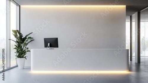 Minimalist Reception Area Design