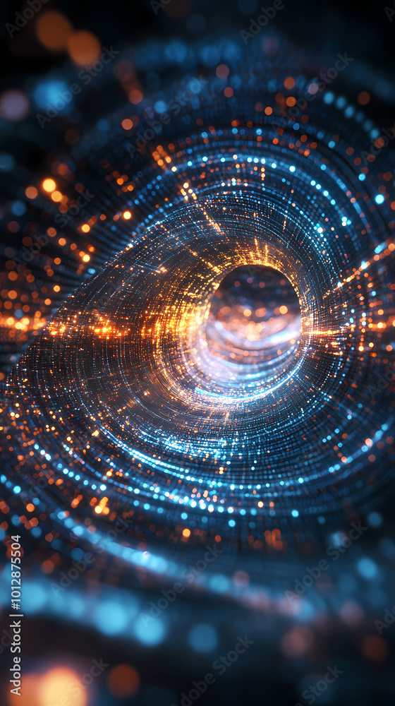 Obraz premium Abstract sci-fi style background image,Modern sci-fi science image