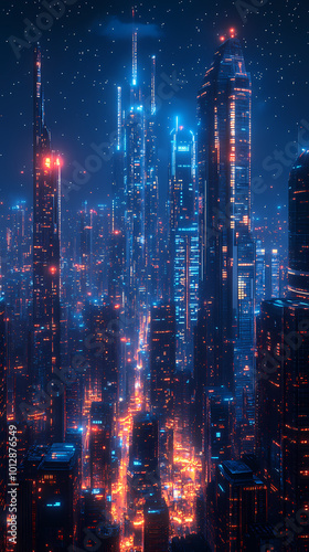 Wallpaper Mural Abstract sci-fi style background image,Modern sci-fi science image Torontodigital.ca