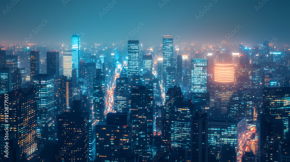 Obraz premium Abstract sci-fi style background image,Modern sci-fi science image