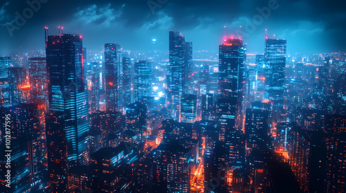 Wallpaper Mural Abstract sci-fi style background image,Modern sci-fi science image Torontodigital.ca