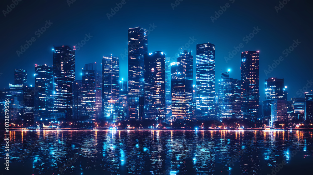 Obraz premium Abstract sci-fi style background image,Modern sci-fi science image