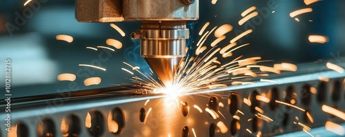 A metal welding arc flashing brightly, sparks flying as the intense heat melts the metal, the danger of burns evident, sparks fly, metal, danger