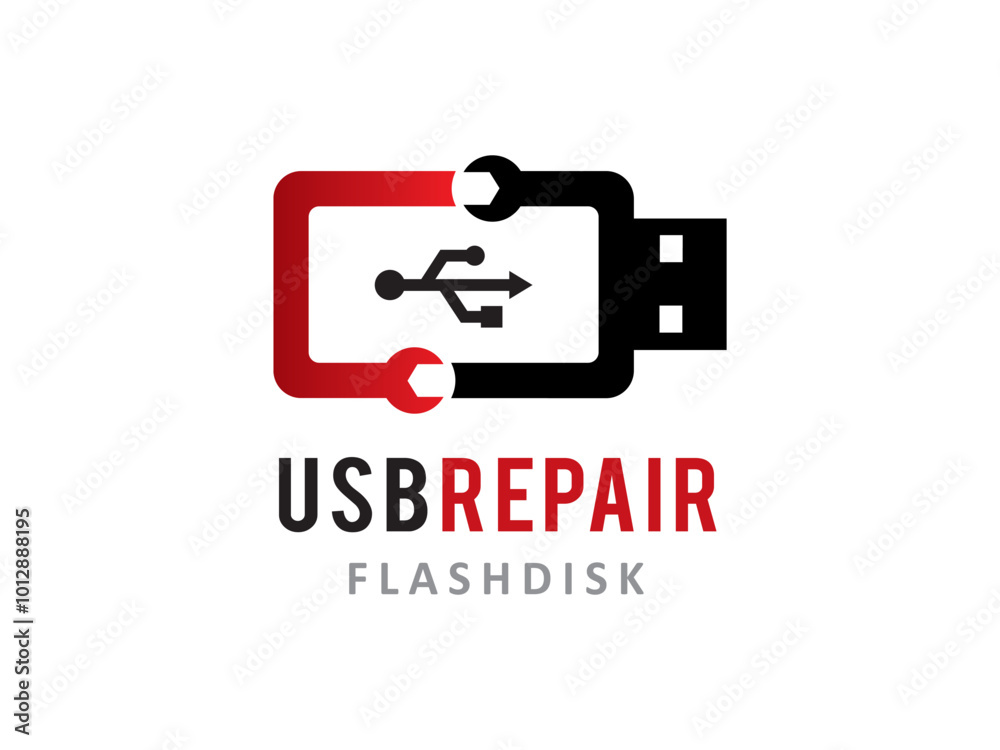 USB repair logo symbol or icon template USB repair logo symbol or icon template