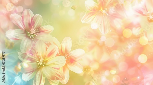 Pastel Garden of Lilac Dreams: An Ethereal Floral Backdrop for Spring
