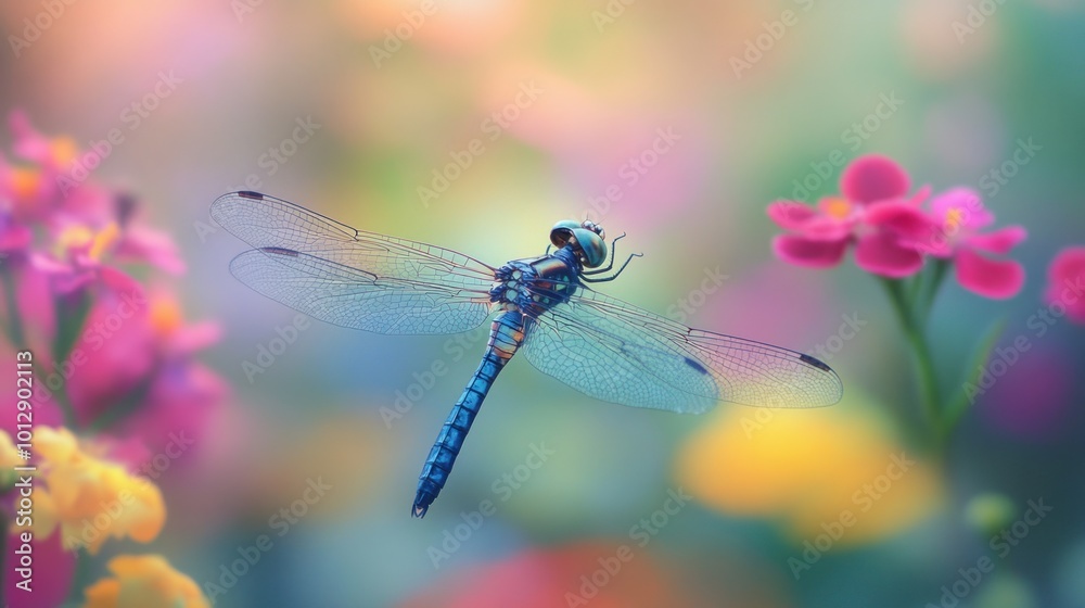 Dragonfly in a Garden Dragonfly in a Garden