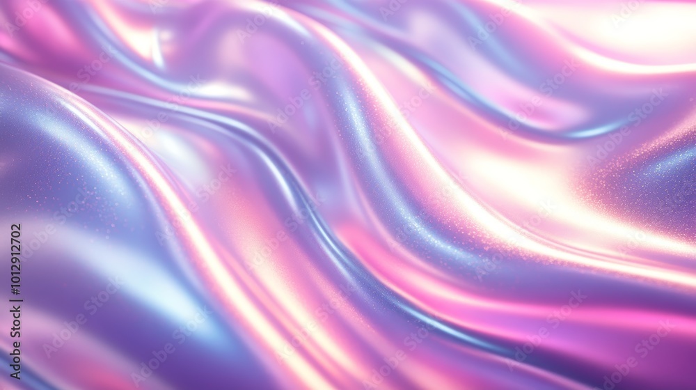 Soft Waves of Iridescent Fabric Texture Soft Waves of Iridescent Fabric Texture